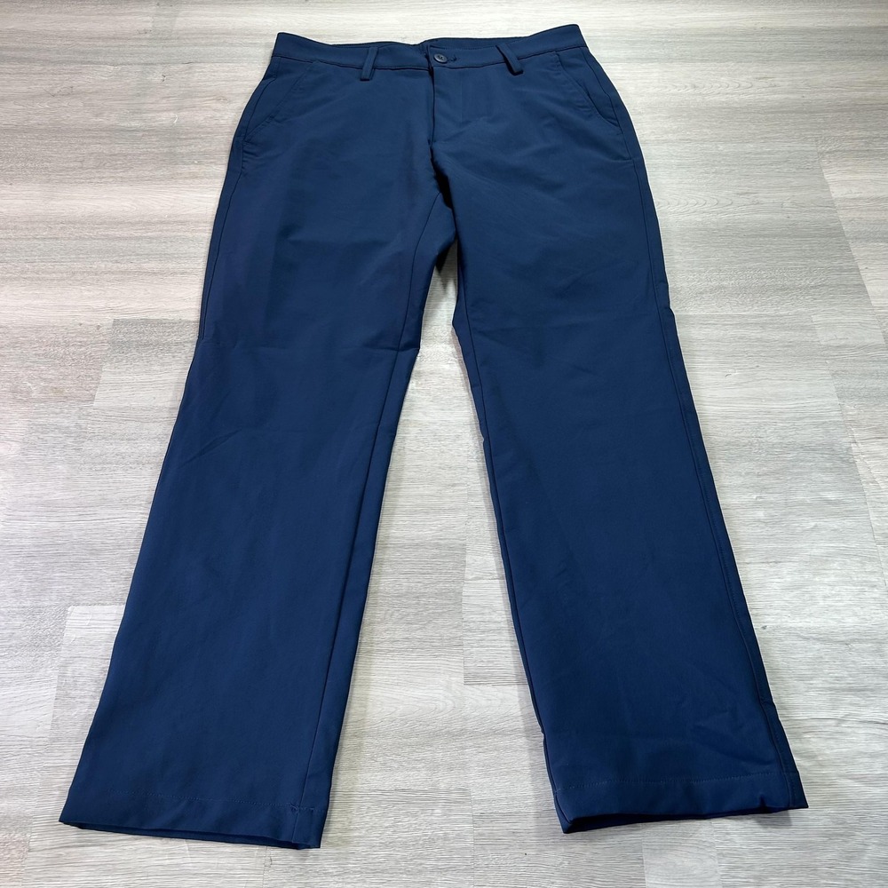 Under Armour Match Play Pants Mens 32x30 Blue Golf Khakis Performance 1376625